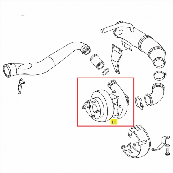 TURBINA - FORD - CARGO  2422 / 2622 / 3222 CUMMINS - 2837305