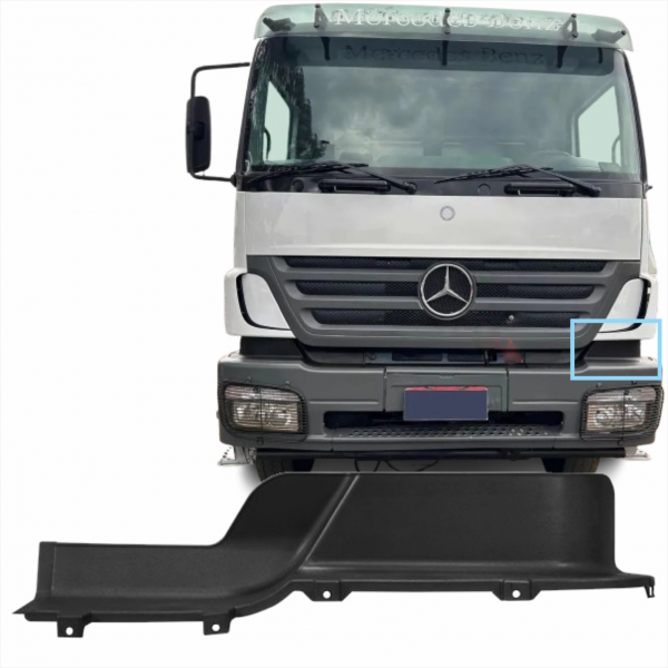 Acabamento Superior L.e. Do Parachoque Mb Axor 4140/2831 Bl Fibras*