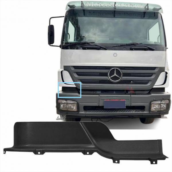 Acabamento Superior Ld Do Parachoque Mb Axor 4140/2831 Bl Fibras*