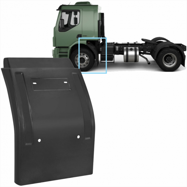 Paralama Cabine Traseiro L.e./l.d Volvo Vm Ano 2020 Bl Fibras*