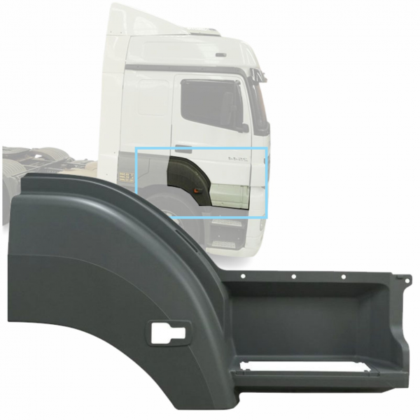 ESTRIBO COM PARALAMA DIREITO - MERCEDES AXOR - 9586601001