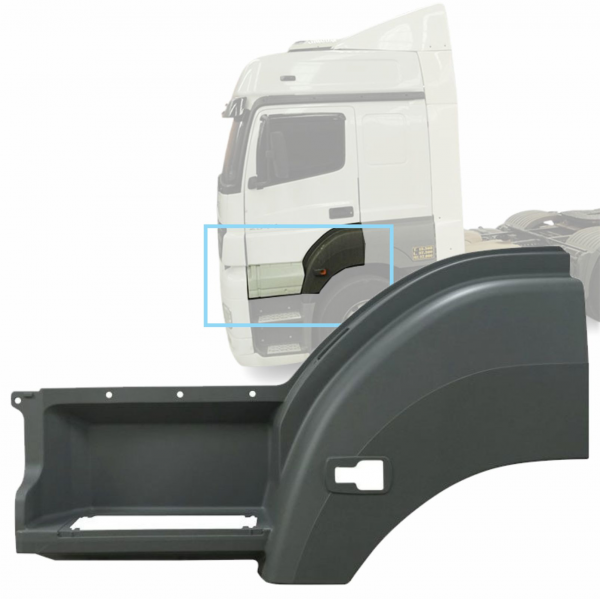 ESTRIBO COM PARALAMA ESQUERDO - MERCEDES AXOR - 95...