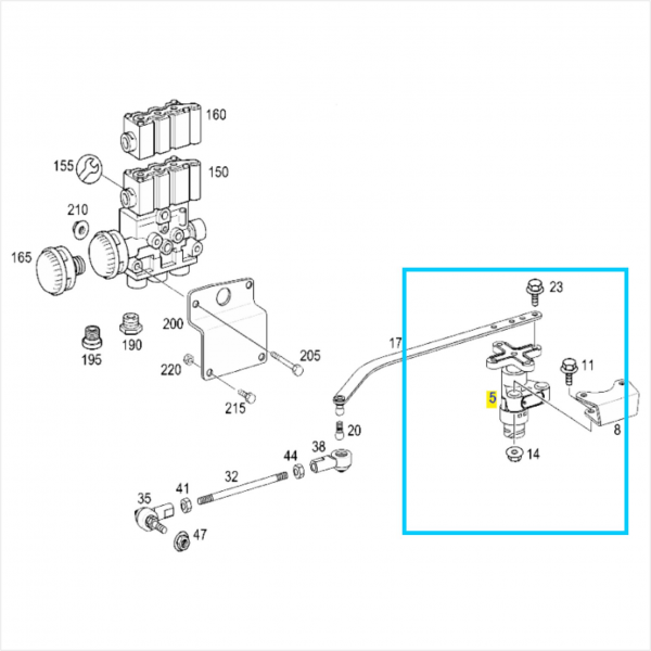 Sensor Niveladora Suspensao Lng