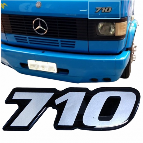 Conjunto (par) Emblema Mb 710 Bl Fibras*