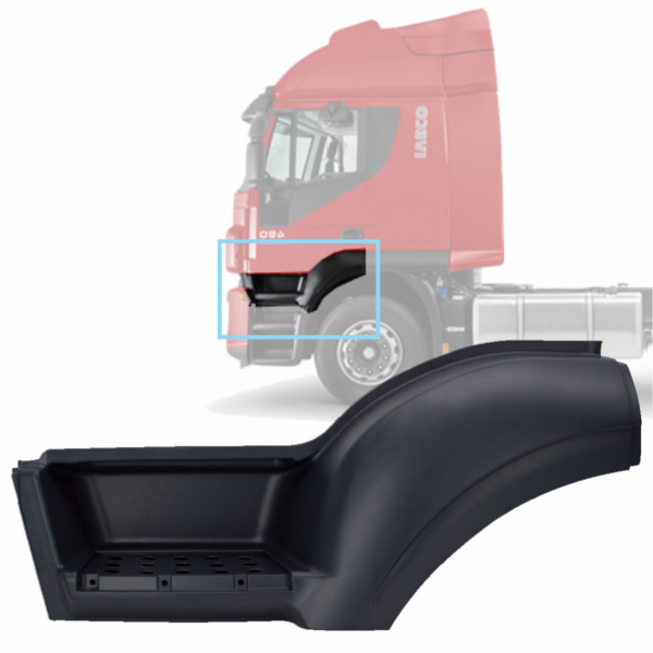 PARALAMA COM ESTRIBO ESQUERDO - IVECO STRALIS - 504047583
