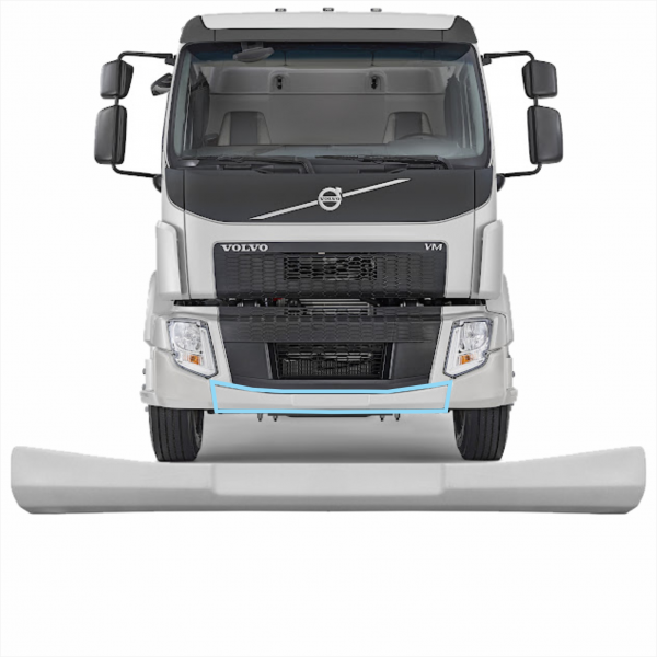 Central Parachoque Inferior Volvo Vm 270 A Partir De 2020 Bl Fibras*