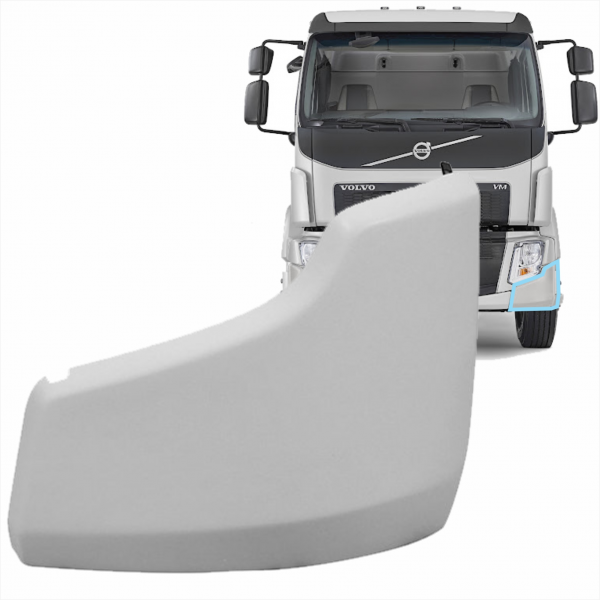 Ponteira Parachoque L.e. Volvo Vm 270 A Partir De 2020 Bl Fibras*