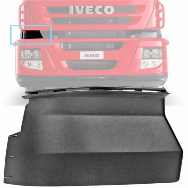 MOLDURA DO DEFLETOR DIREITO - IVECO STRALIS 08/11 ...