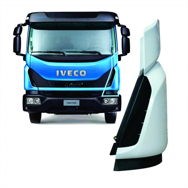 Defletor De Ar (coluna) L.e. Iveco Tector 2019 Acima Bl Fibras*