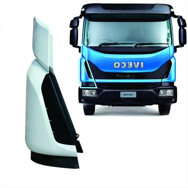 Defletor De Ar (coluna) L.d. Iveco Tector 2019 Acima Bl Fibras*