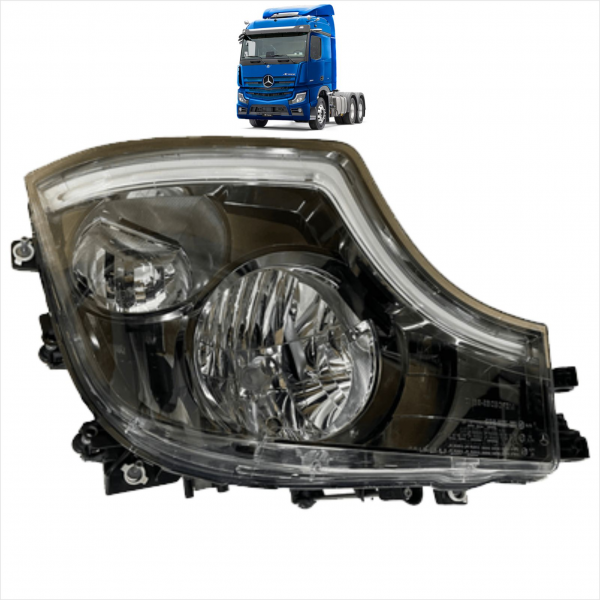Farol Principal Mb Actros 2020 Com Fundo Fume Ld Pradolux