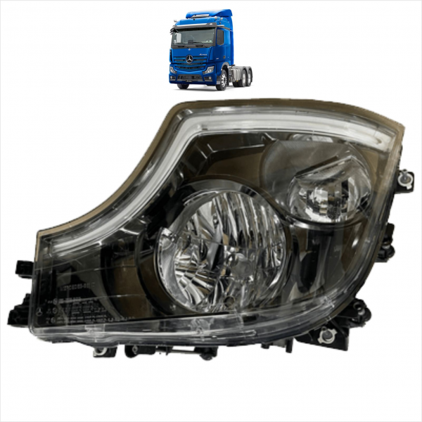 Farol Principal Mb Actros 2020 Com Fundo Fume Le Pradolux