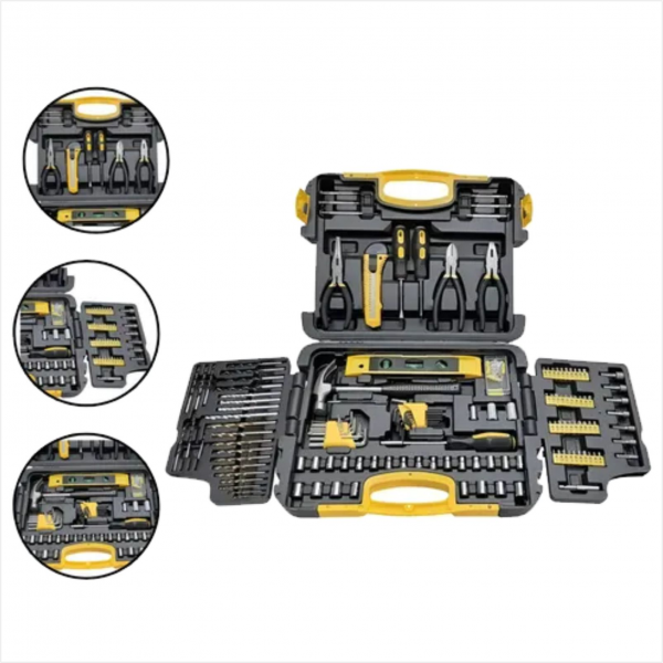  KIT FERRAMENTAS DE REPAROS COM 300 PEÇAS EM AÇO CARBONO