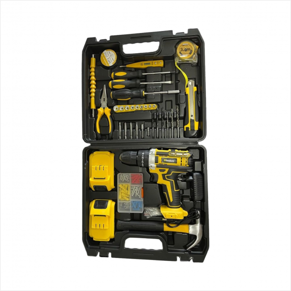 PARAFUSADEIRA IMPACTO 21V + KIT FERRAMENTAS 136 PEÇAS