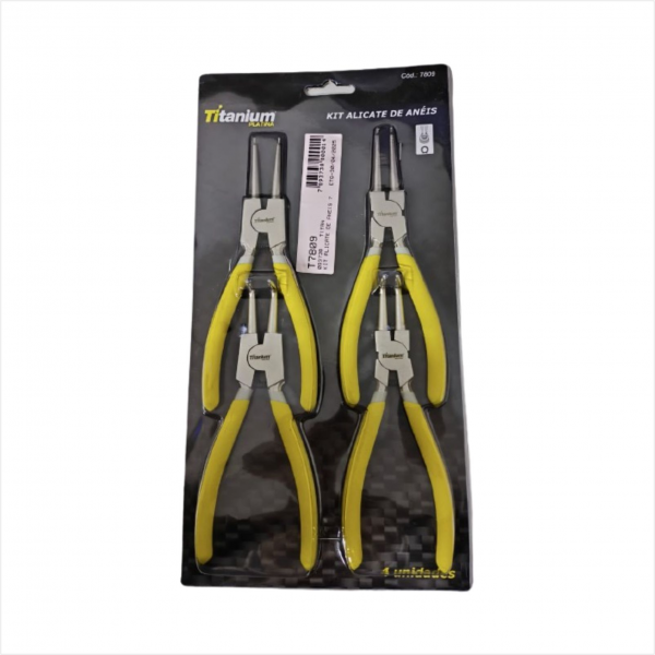 Kit Alicate De Aneis 7 Titanium Do Brasil