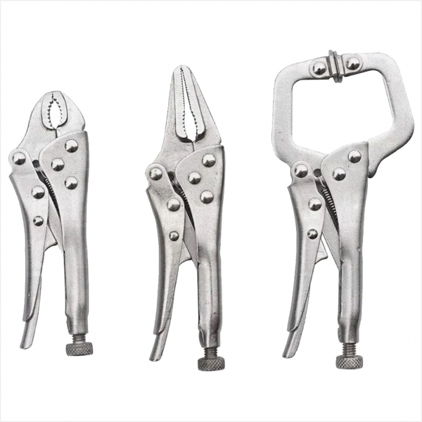 Kit Alicate Pressao 3pcs Titanium Do Brasil
