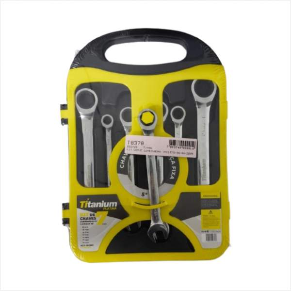 Kit Chave Combinadas 7pcs Titanium Do Brasil