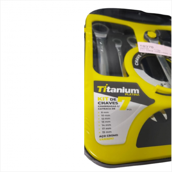 Kit Chave Combinadas 7pcs Titanium Do Brasil