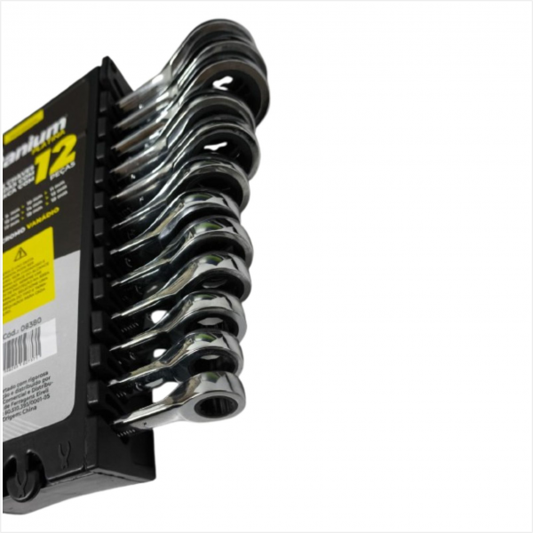 Kit Chaves Combinadas 12pcs Titanium Do Brasil