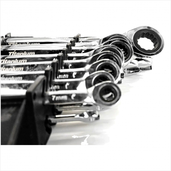 KIT 16 CHAVES COMBINADAS CATRACA 6 A 24MM AÇO CR-V