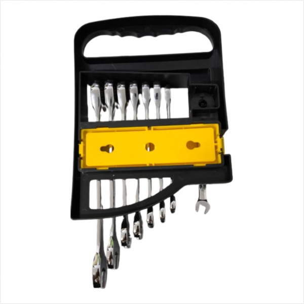 Kit Chaves Combinada Catraca 8pcs Titanium Do Brasil