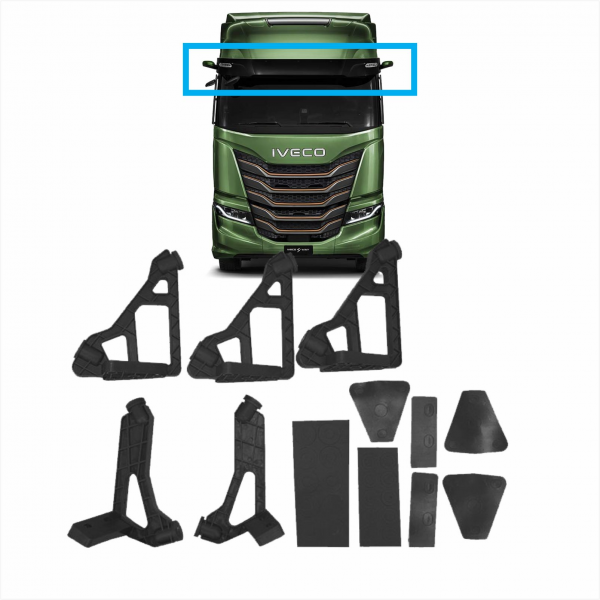 Kit De Suportes Quebra-sol Ivco S-way Bl Fibras*