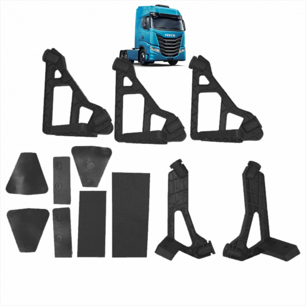 Kit De Suportes Quebra-sol Ivco S-way Bl Fibras*