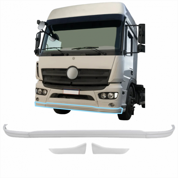 Kit Spoiler Mb Atego Bl Fibras*