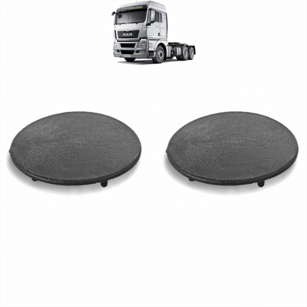 Pacote C/ 2 Tampas Redonda Paralama Tracao Mn Tgx ...