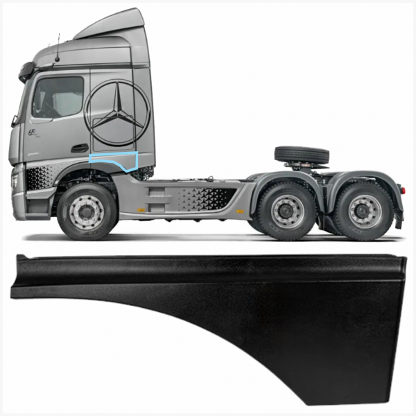 Complemento Saia Da Cabine L.e. New Actros Bl Fibras*