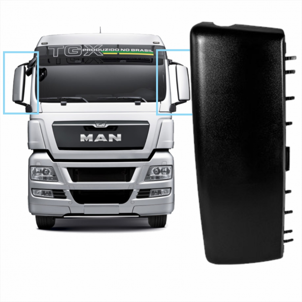 Capa Do Espelho Retrovisor L.e./l.d. Mn Tgx/meteor Bl Fibras*