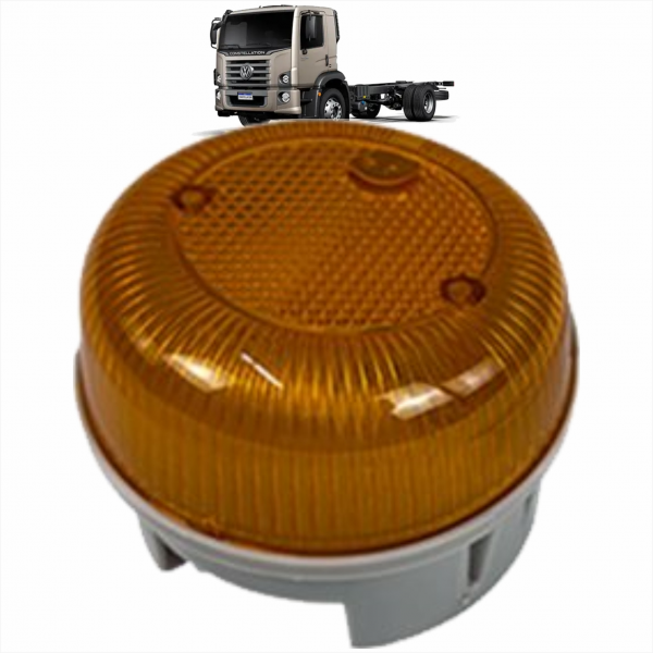 Lanterna Estribo Led Vw Amarela Bl Fibras*
