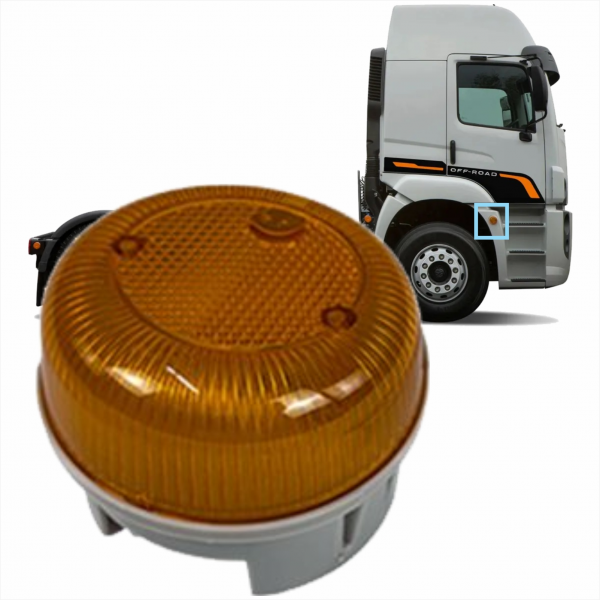 Lanterna Estribo Led Vw Amarela Bl Fibras*