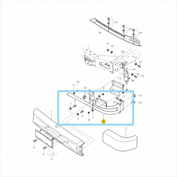 Suporte Parachoque Vw Ad Diesel