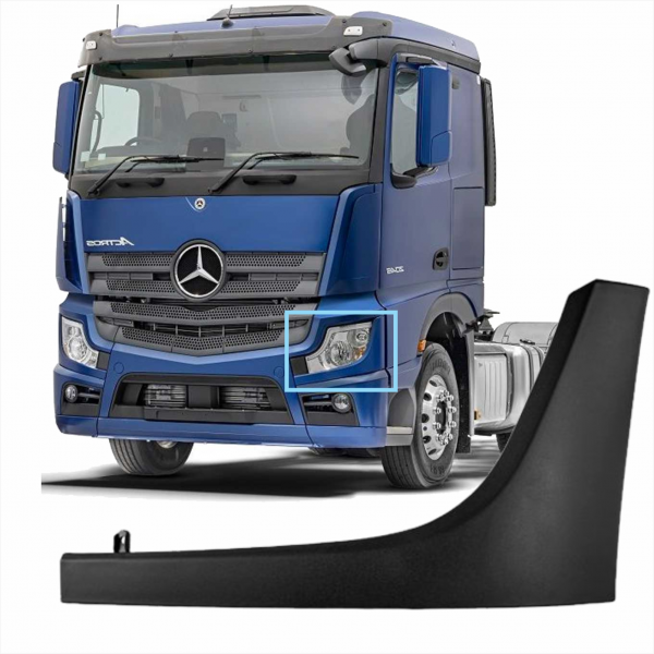 Acabamento Do Farol L.e. Mb New Actros Bl Fibras*