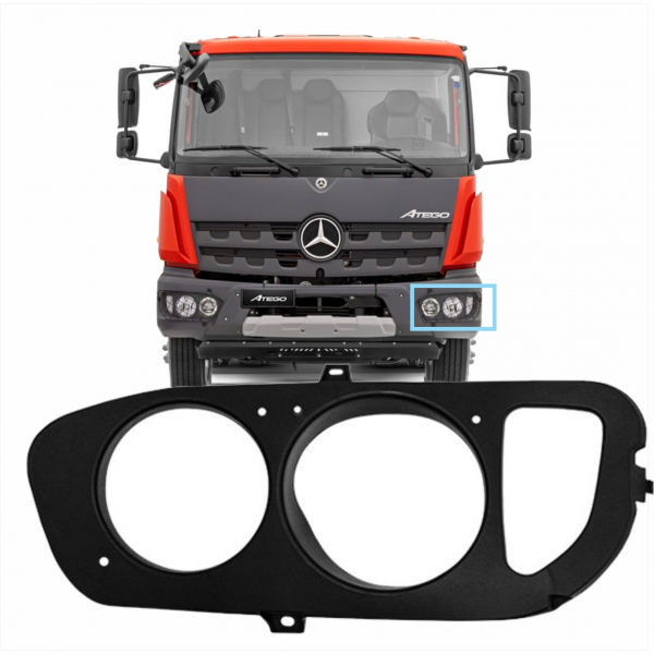 Moldura/aro Do Farol L.e. Atego 2024 Em Diante Bl ...