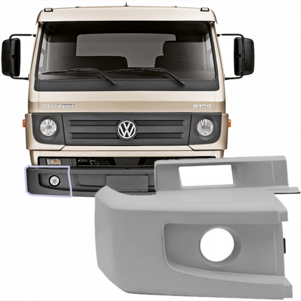 Ponteira P/choque L.d. Mb Actros 2546 - Ano 2016/2020 Bl Fibras*