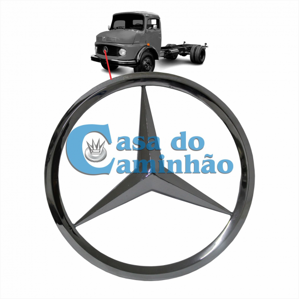 ESTRELA DA GRADE / CAPÔ - MERCEDES 1113 / 1313 / ...