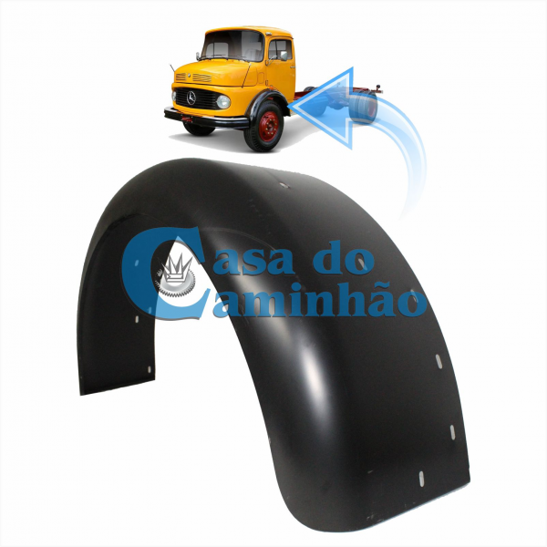 PARALAMA ESQUERDO DA CABINE - MERCEDES 1113 / 1313 - 3448807106