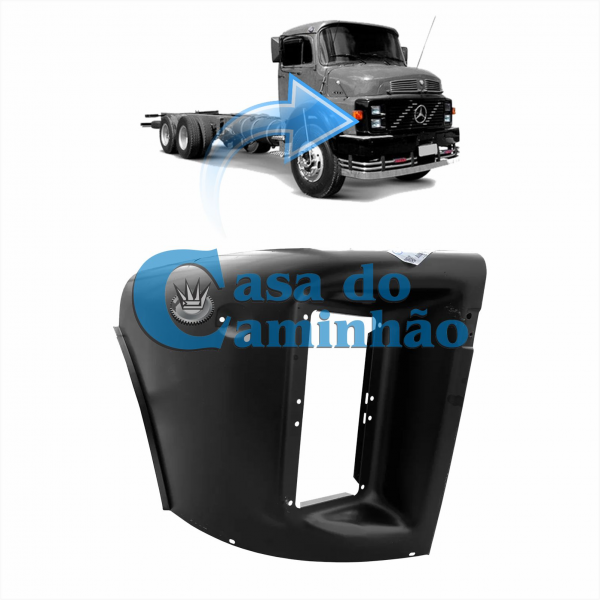 MOLDURA DO FAROL DIREITO - MERCEDES 1113 / 1313 - 3316200104