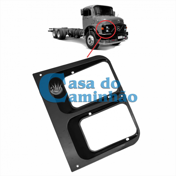 MOLDURA ARO DO FAROL - MERCEDES 1113 / 1313 / 1114 / 1314