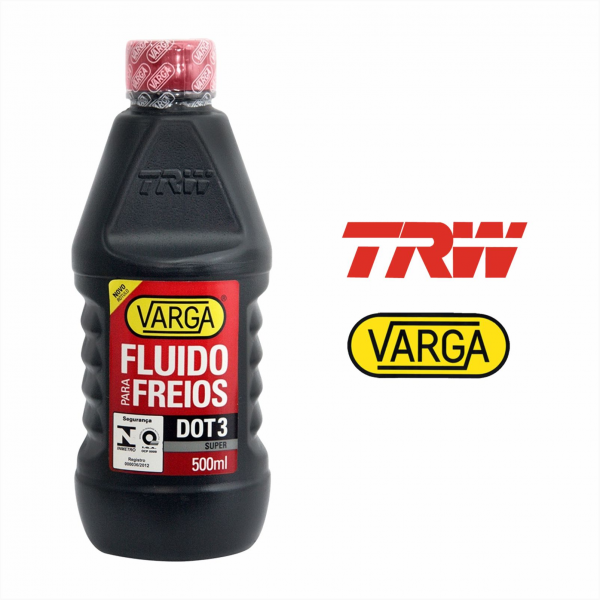 DOT 3 - FLUIDO / ÓLEO PARA FREIOS E EMBREAGENS - 500ml VARGA