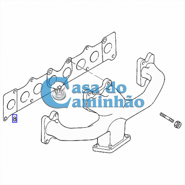 JUNTA DO COLETOR DE ESCAPE E ADMISSÃO - S10 / BLAZER / SPRINTER 2.5