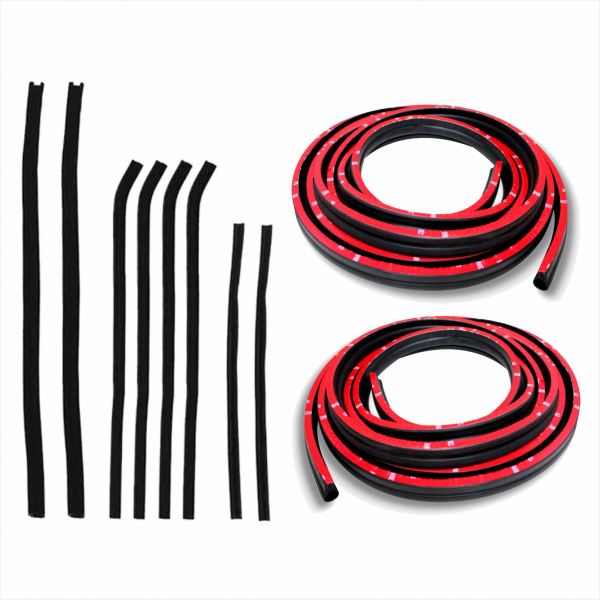 KIT BORRACHA DE PORTA CANALETA E PESTANA VW WORKER