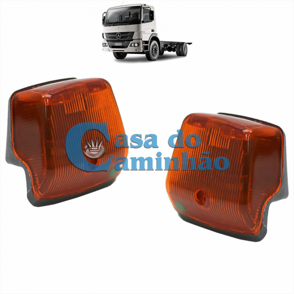 PAR LANTERNA DE SETA DO ESTRIBO AMARELA MBB ATEGO