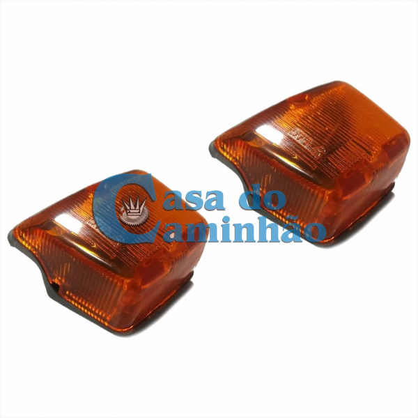 PAR LANTERNA DE SETA DO ESTRIBO AMARELA MBB ATEGO