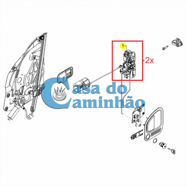 PAR FECHADURA DA PORTA FORD CARGO 2012/...