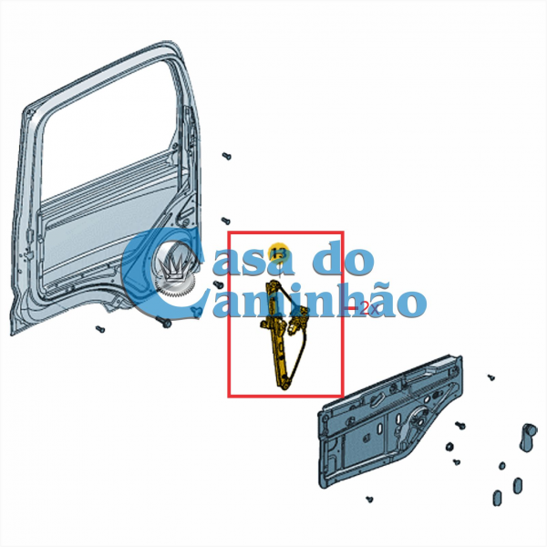 PAR MAQUINA VIDRO VW DELIVERY 2018/...