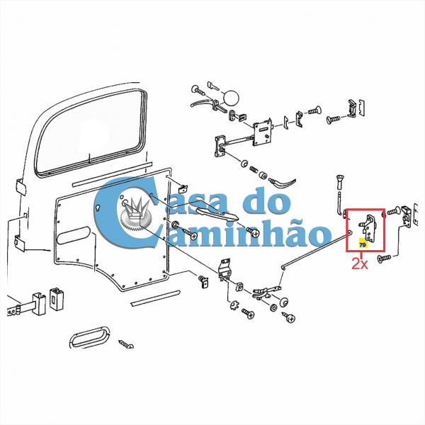 PAR FECHADURA PORTA MBB 1113