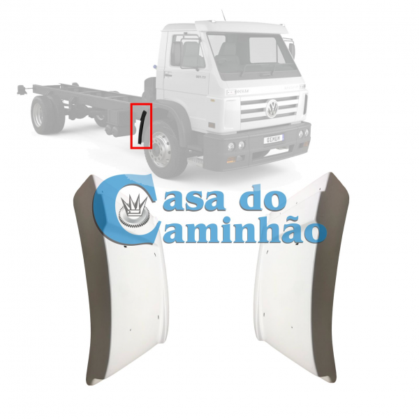 PAR PARALAMA TRASEIRO CABINE VW WORKER